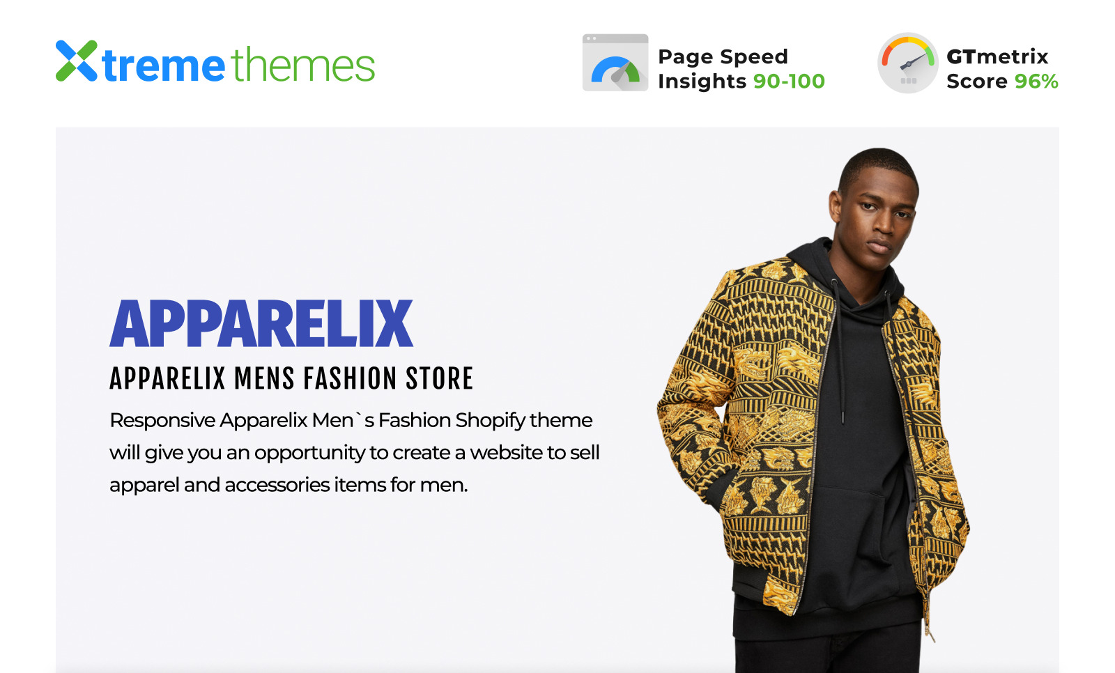 Apparelix Men`s Fashion Shopify Theme TemplateMonster